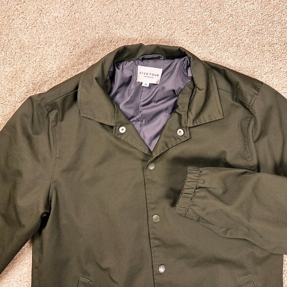 Five Four Los Angeles Jacket Unisex Light Weight Olive Green Size Medium - Picture 3 of 10
